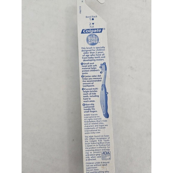 Blue's Clues Colgate Toothbrush Vintage NIB Ages 2 + Blue And Magenta - Picture 5 of 5